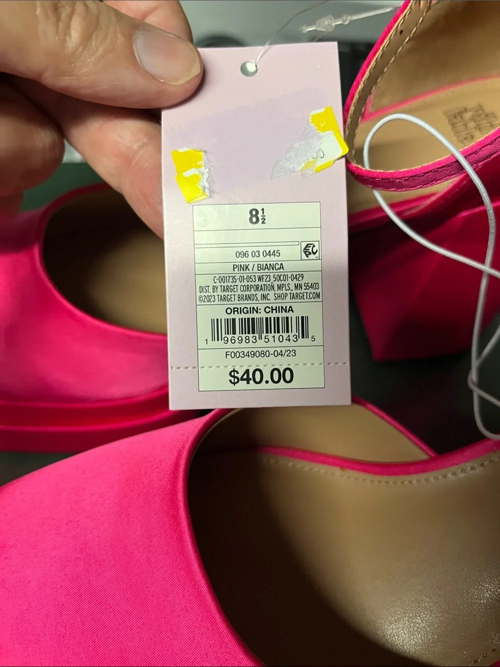 Wild Fable Pink Bianca Heels Size 8.5 NWT